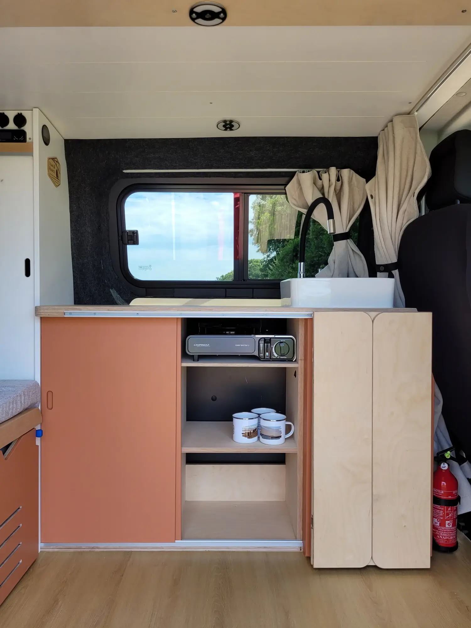 Van&Rance Fiat Scudo - intérieur cuisine rangements