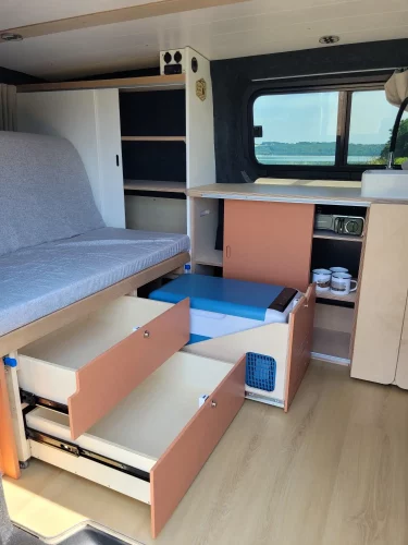 VanRance Fiat Scudo - intérieur grands rangements