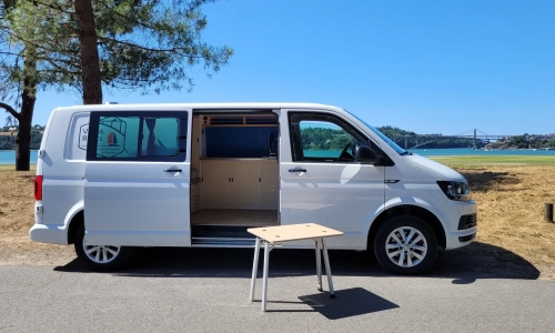 Van et Rance - aménagement sur mesure - paysage mer soleil VW T6